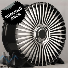 iWheel CR08005 9.0x22/6x139.7 D77.8 ET25 Black Machined Face