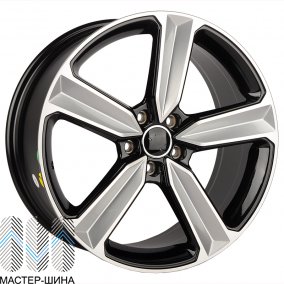 KoKo Kuture 5400 9x20/5x112 D66.5 ET30 Gloss Black Machined Face+Milling Window (���������)