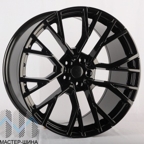 Powcan 5769 10.5x21/5x112 D66.6 ET43 Gloss Black