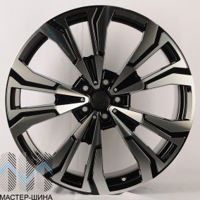 Anzoo AF7251 9.5x22/5x112 D66.6 ET30 Glossy Black Machine Face (��������)