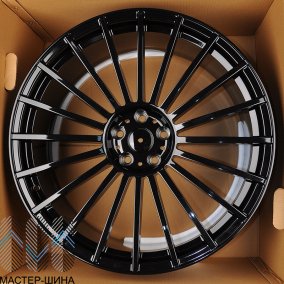 RGW Wheels RGW702 10.0x22/5x112 D66.56 ET30 Gloss Black+Aluminum Cap (��������)