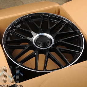 Powcan Y0207 10.0x21/5x112 D66.6 ET45 Black Matt With Lip Polish (��������)