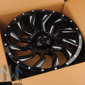 Zumbo Wheels F8529 9.0x20/6x139.7 D110.1 ET0 Gloss Black + Milling Spoke