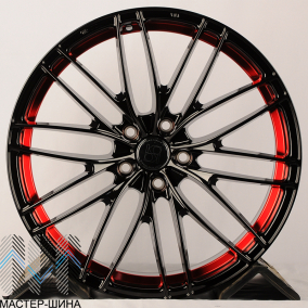 Koko Kuture FF215 8.5x19/5x112 D66.45 ET35 Full Gloss Black+barrel inside red