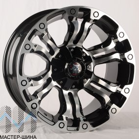Anzoo JT133-8 9.0x18/6x139.7 D110.1 ET0 Black Machine Face