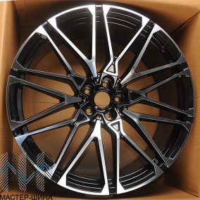 Anzoo H996D 9.5x22/5x120 D74.1 ET37 Black Machined Face