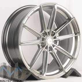 KoKo Kuture FF600 7.5x17/5x108 D73.1 ET38 Titanium Silver