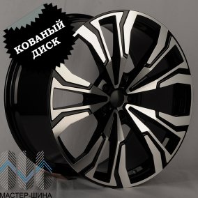 Anzoo AF7251 9.5x22/5x112 D66.6 ET30 Glossy Black Machine Face (��������)