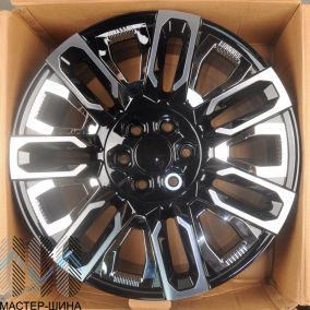 RGW Wheels TYH86 9.0x22/6x139.7 D78.1 ET25 Gloss Black Machine Face With Chrome Inside