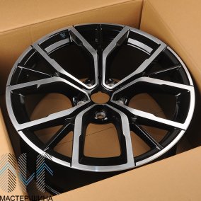 Anzoo H3010D 9.0x19/5x112 D66.6 ET44 Black Machine Face