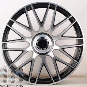 Powcan Y0207 10.0x21/5x112 D66.6 ET44 Matte black machined face