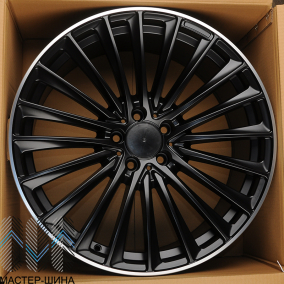 Powcan Y5909B 9.5x20/5x112 D66.6 ET36  Black Matt With Lip Polish