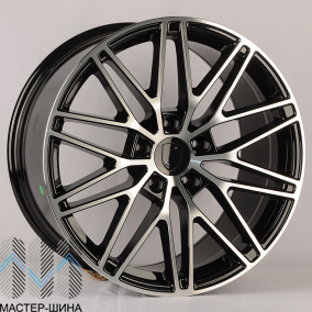 Anzoo H3082F 11.5x21/5x130 D71.6 ET58 Black Machined Face