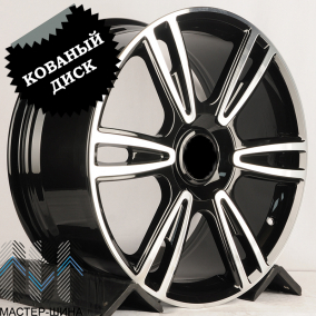 RGW Wheels RGW1736 9.5x21/5x112 D57.1 ET41 Gloss Black Machine Face