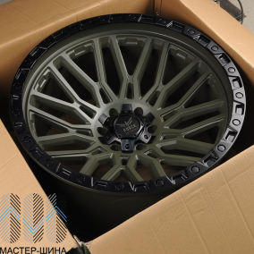 Zumbo Wheels F54 12.0x22/12x135x139.7 D106.1 ET-44 Green Center With Black Lip