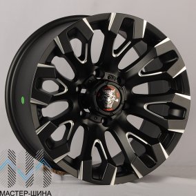 Anzoo JT255-7 9.0x17/6x114.3 D66.1 ET0 Matt Black+Milling spoke
