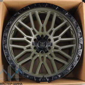 Zumbo Wheels F54 12.0x22/6x135 D106.1 ET-44 Green Center With Black Lip