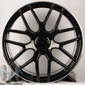 Powcan BK5318 9.5x21/5x112 D66.6 ET38 Black Polished Lip (��������)