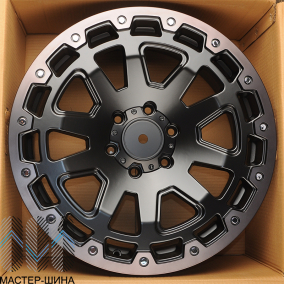 Zumbo Wheels F8351 9.0x20/6x139.7 D106.1 ET30 Matt black with lip polish with Matt Grey tinit