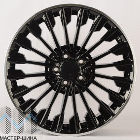 Anzoo H3062F 8.0x18/5*112 D66.5 ET40 Black Machine Lip