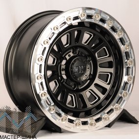 Powcan YS182 8.5x17/6x139.7 D110 ET0 Semi Matte Black
