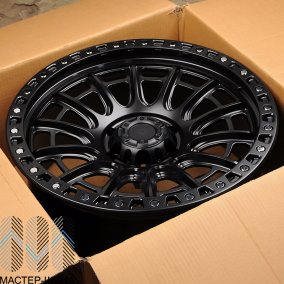 iWheel FBX134-7 9.0x17/5x139.7 D110.1 ET-12 MB+Silver Rivets