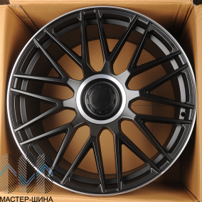 Powcan Y0207 10.0x21/5x112 D66.6 ET45 Black Matt With Lip Polish (��������)