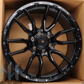 KoKo Kuture 6098 9.0x18/6x139.7 D106.2 ET10 FULL SATIN BLACK+MILLING HOLES