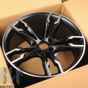 Powcan BK5255 8.5x19/5x120 D72.6 ET35 HALF MATT BLACK WITH MACHINED FACE