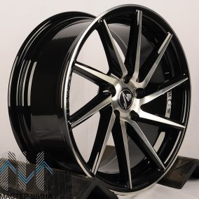 Makstton MST 622-1 left 7.5x17/5x105 D73.1 ET38 Black Machine Face