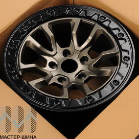 KoKo Kuture 5601 9.0x17/5x127 D71.5 ET-10 Matt Bronze With Black Lip