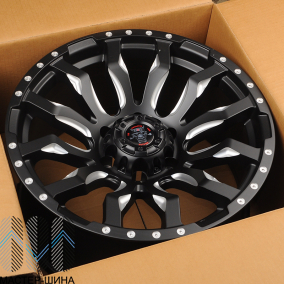 Zumbo Wheels F4427 9.0x18/6x139.7 D110.1 ET0 Matt Black + Milling Spoke Milling Rivet