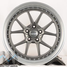 Makstton FF-202 8.5x18/5x112 D66.6 ET35 Matte Graphite Grey Polish Lip