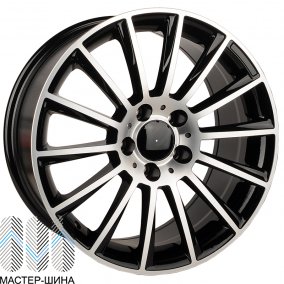 Powcan BK836 8.5x20/5x112 D66.6 ET38 Black Machined Face