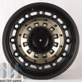 Anzoo 1676 10x20/6x135 D106.1 ET-24 Matt Black Machine Face Bronze