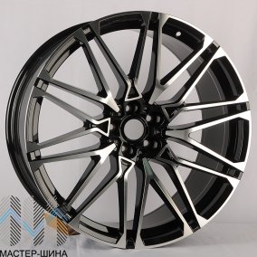 Anzoo H996D 9.5x22/5x120 D74.1 ET37 Black Machined Face
