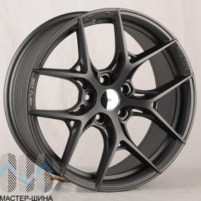 Makstton FF-009 8.0x18/5x108 D73.1 ET35 Matte Graphite Gray With Milling and Slippery Tooth