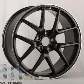 Luistone L1443 10x21/5x130 D84,1 ET50 Black matt with lip polish