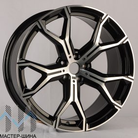Anzoo H959D 9.5x21/5x112 D66,6 ET37 Black Machined Face