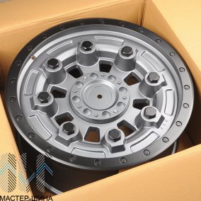 Anzoo 1677 9x20/6x135 D106.1 ET0 Mat Gunmetal+Lip Matt Black
