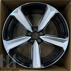 KoKo Kuture FF534 7.5x17/5x112 D66.45 ET38 Gloss Black Face+Milling Window